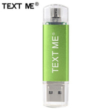 Load image into Gallery viewer, TEXT ME 64GB usb2.0 Pen Drive OTG USB Flash Drives 4GB 8GB 16GB 32GB pendrive USB stick
