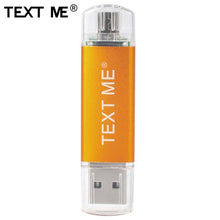 Load image into Gallery viewer, TEXT ME 64GB usb2.0 Pen Drive OTG USB Flash Drives 4GB 8GB 16GB 32GB pendrive USB stick
