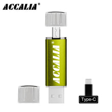 Load image into Gallery viewer, metal OTG 3 IN 1 Type-C pen drive 64GB flash usb memory 8GB pendrive 16GB 32GB usb flash drive 128GB OTG cle usb stick pen gift
