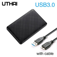 Load image into Gallery viewer, UTHAI T22 2.5&quot; SATA to USB3.0 HDD Enclosure Mobile Hard Drive Case for SSD External Storage HDD Box With USB3.0/2.0 Cable ABS

