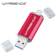 Load image into Gallery viewer, Hotsale WANSENDA OTG USB Flash Drive Type C Pen Drive 512GB 256GB 128GB 64GB 32GB 16GB USB Stick 3.0 Pendrive for Type-C Device
