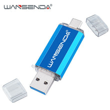 Load image into Gallery viewer, Hotsale WANSENDA OTG USB Flash Drive Type C Pen Drive 512GB 256GB 128GB 64GB 32GB 16GB USB Stick 3.0 Pendrive for Type-C Device
