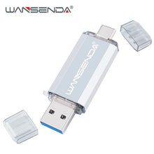 Load image into Gallery viewer, Hotsale WANSENDA OTG USB Flash Drive Type C Pen Drive 512GB 256GB 128GB 64GB 32GB 16GB USB Stick 3.0 Pendrive for Type-C Device
