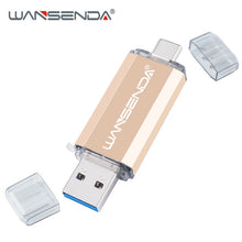 Load image into Gallery viewer, Hotsale WANSENDA OTG USB Flash Drive Type C Pen Drive 512GB 256GB 128GB 64GB 32GB 16GB USB Stick 3.0 Pendrive for Type-C Device
